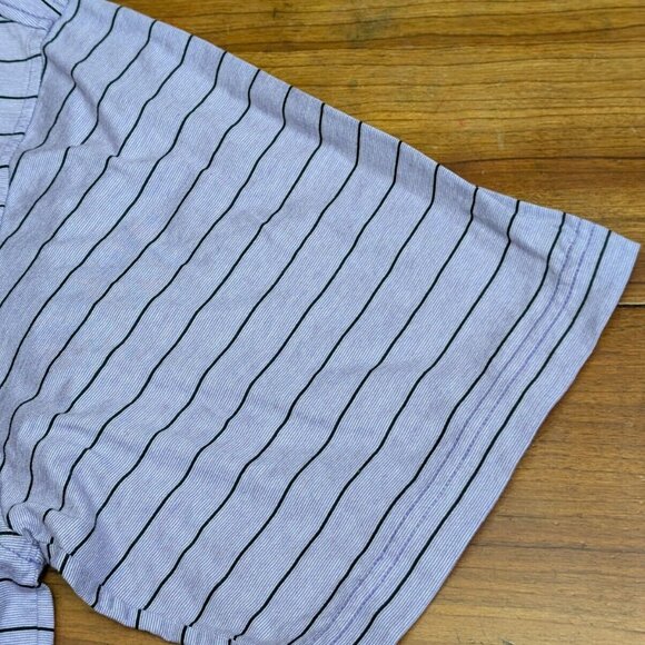 Peter Millar Men's Large Purple Striped Golf Polo Isleworth GC Course Logo Shirt - Picture 7 of 16